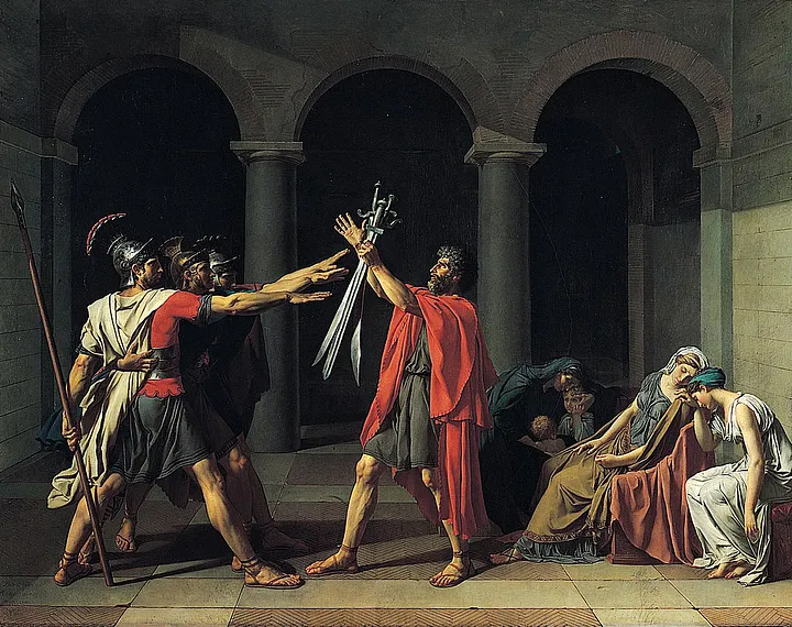 Jacques Louis David masterpiece Oath of Horatii